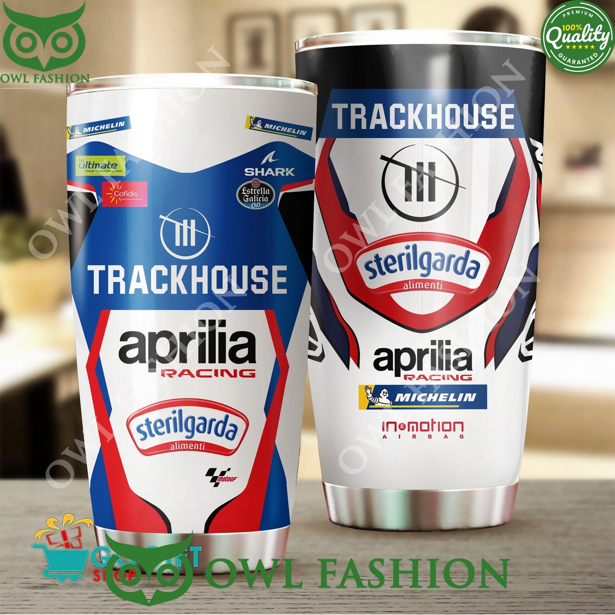 Trackhouse Aprilia Racing MotoGP Tumbler Cup - Adult & Kids T-Shirts, Sweatshirts & Hoodies apparel design preview 1