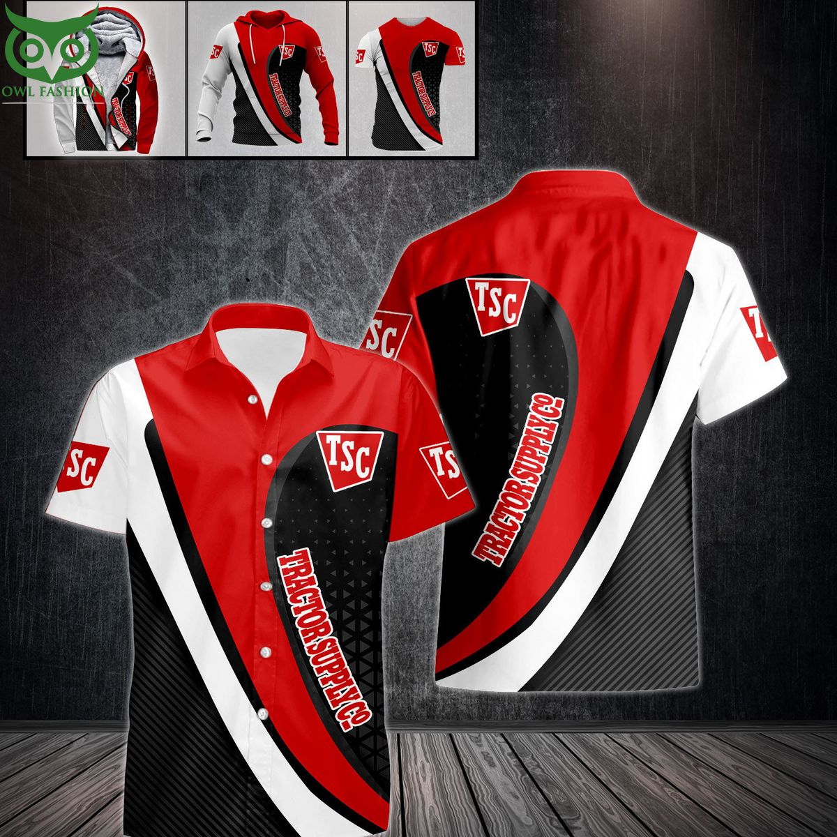 Tractor Supply Co Red Black 3D - Adult & Kids T-Shirts, Sweatshirts & Hoodies apparel design preview 1