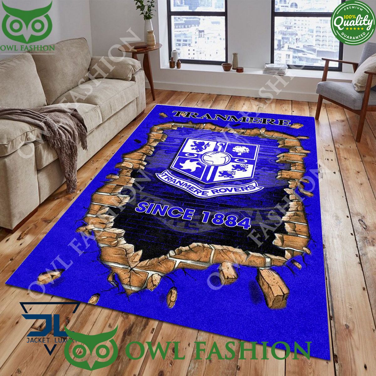 Tranmere Rovers 1863 League Two Living Room Rug - Adult & Kids T-Shirts, Sweatshirts & Hoodies apparel design preview 1
