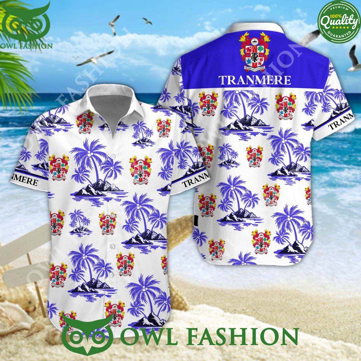 Tranmere Rovers Football EFL Coconut Tree hawaiian - Adult & Kids T-Shirts, Sweatshirts & Hoodies apparel design preview 1