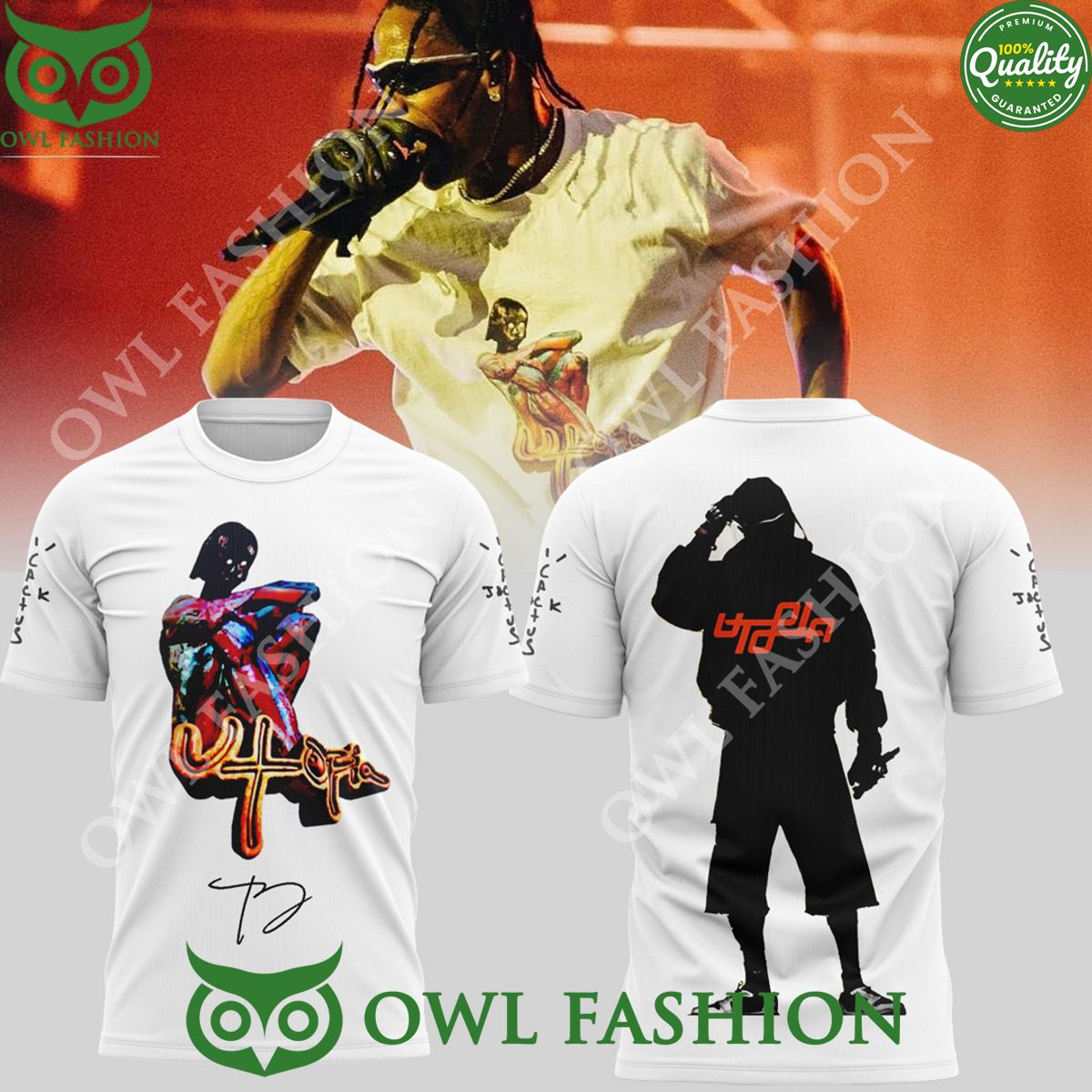 Travis Scott 2023 concert American Rapper 3d AOP - Adult & Kids T-Shirts, Sweatshirts & Hoodies apparel design preview 1