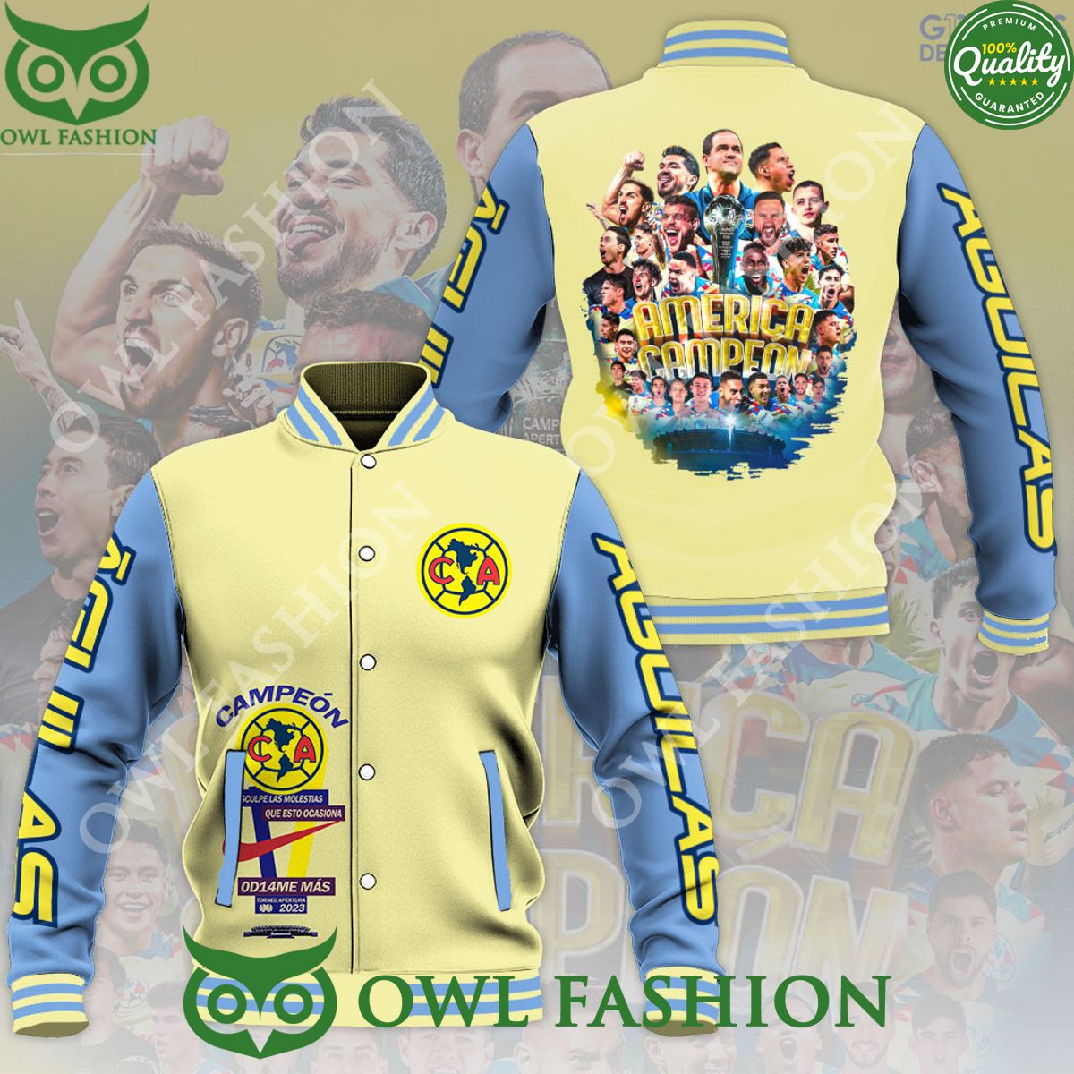 Trend Club América Campeon Varsity Jacket Baseball - Adult & Kids T-Shirts, Sweatshirts & Hoodies apparel design preview 1