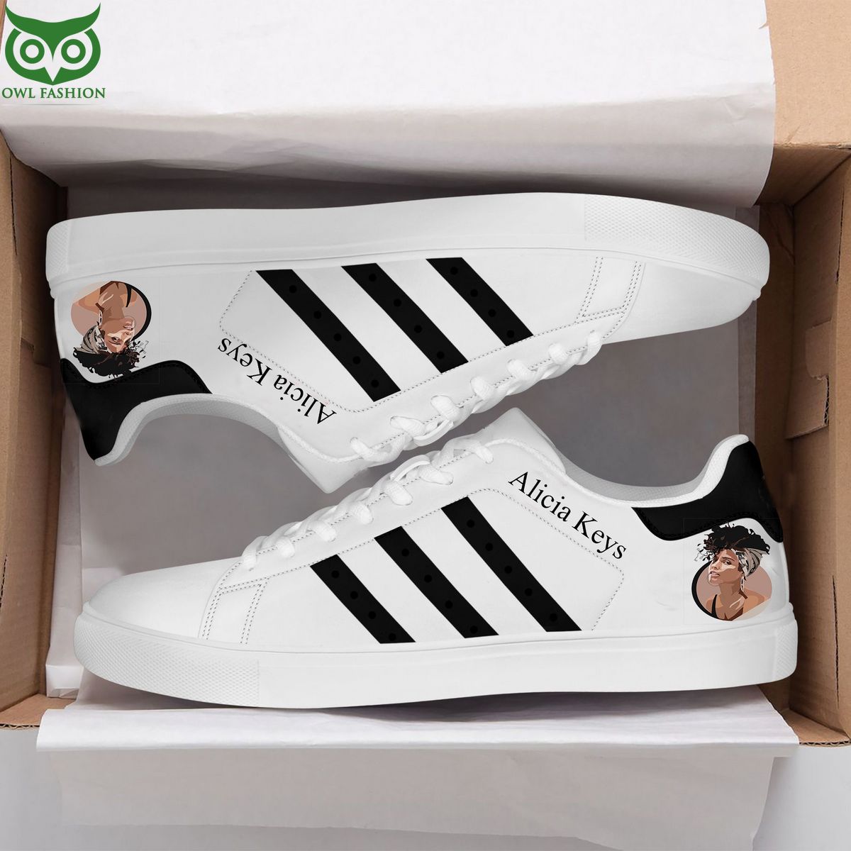 Trending Alicia Keys Stan Smith Shoes - Adult & Kids T-Shirts, Sweatshirts & Hoodies apparel design preview 1
