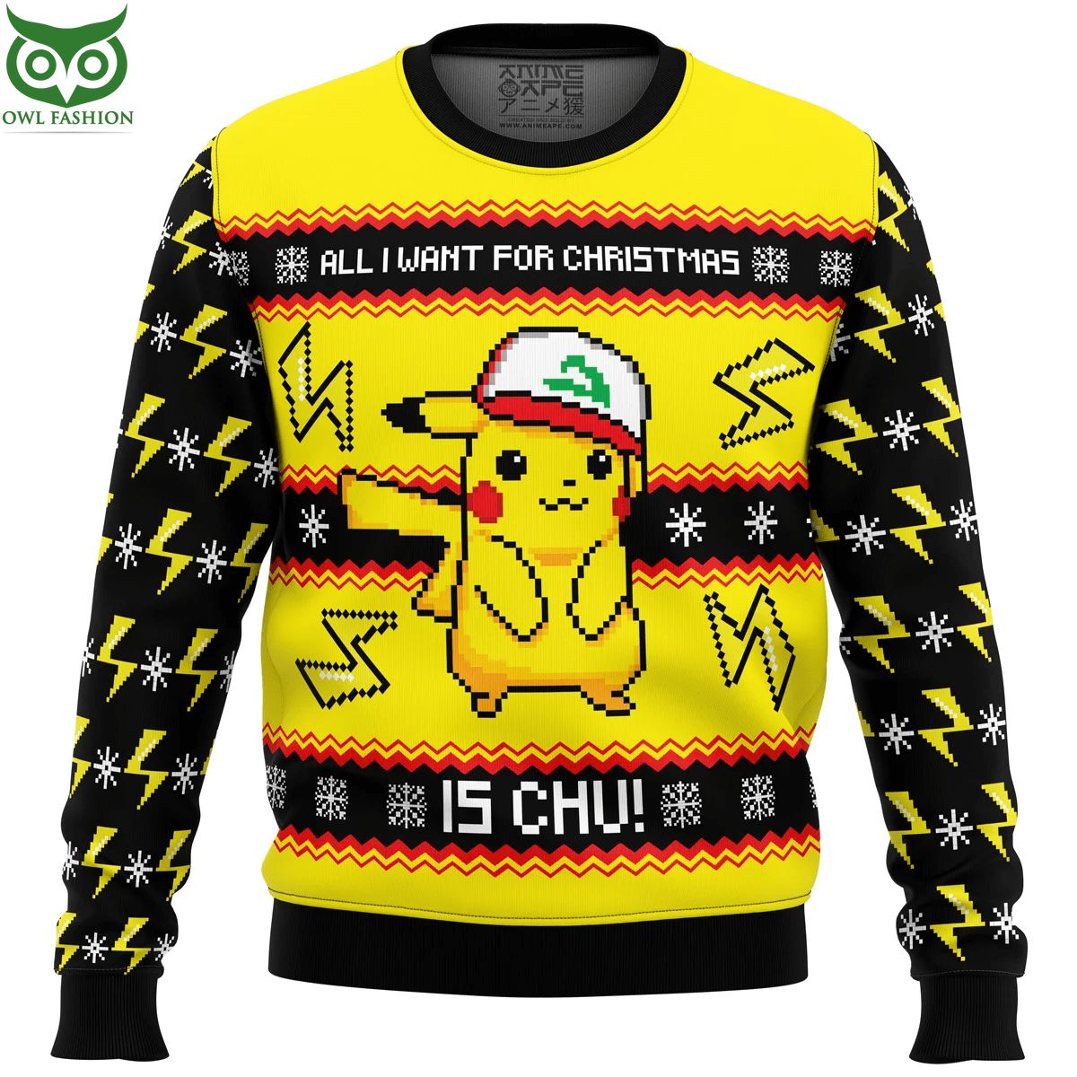 Trending All I Want For Christmas Is CHU! Ugly - Adult & Kids T-Shirts, Sweatshirts & Hoodies apparel design preview 1