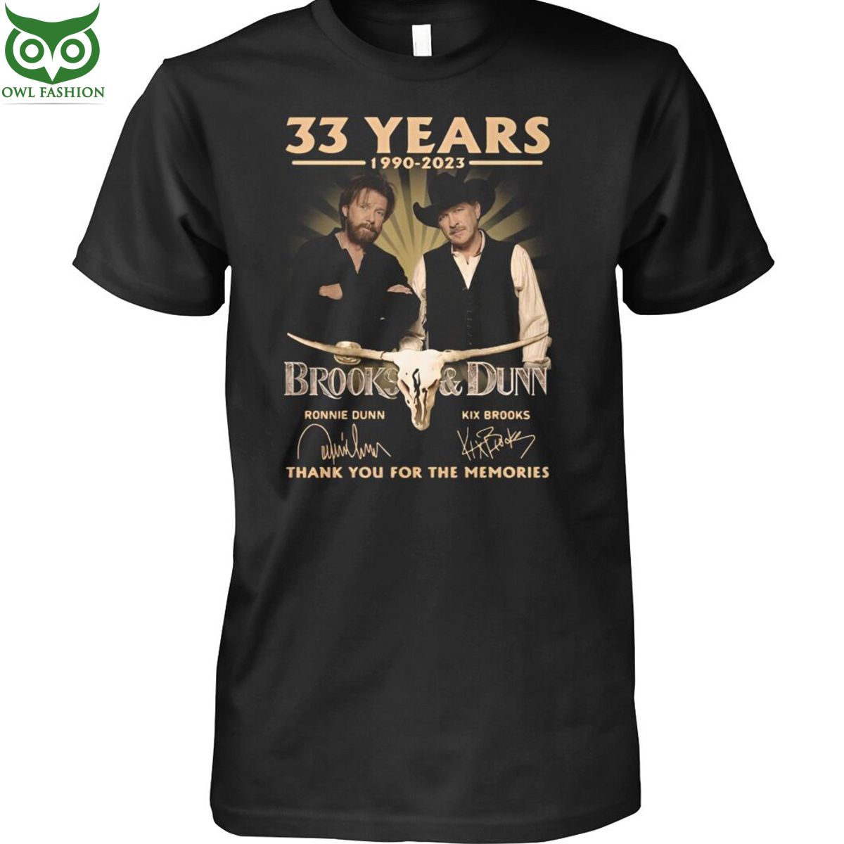 Trending Brooks and Dunn 33 years Memories - Adult & Kids T-Shirts, Sweatshirts & Hoodies apparel design preview 1