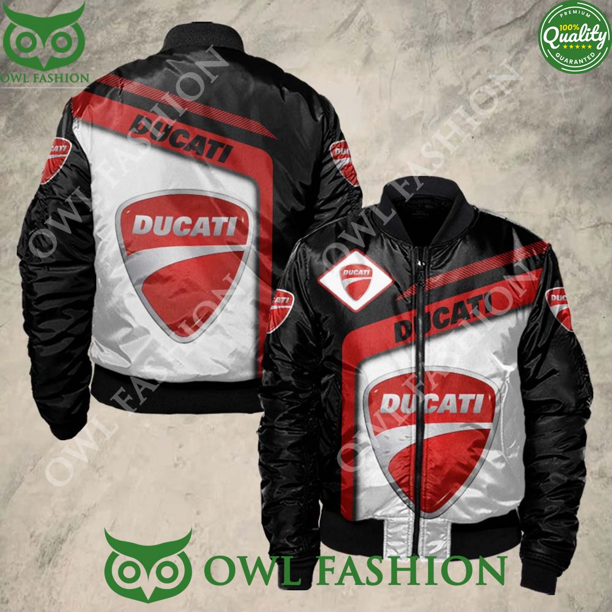 Trending Ducatti Brand Bomber Jacket Printed - Adult & Kids T-Shirts, Sweatshirts & Hoodies apparel design preview 1