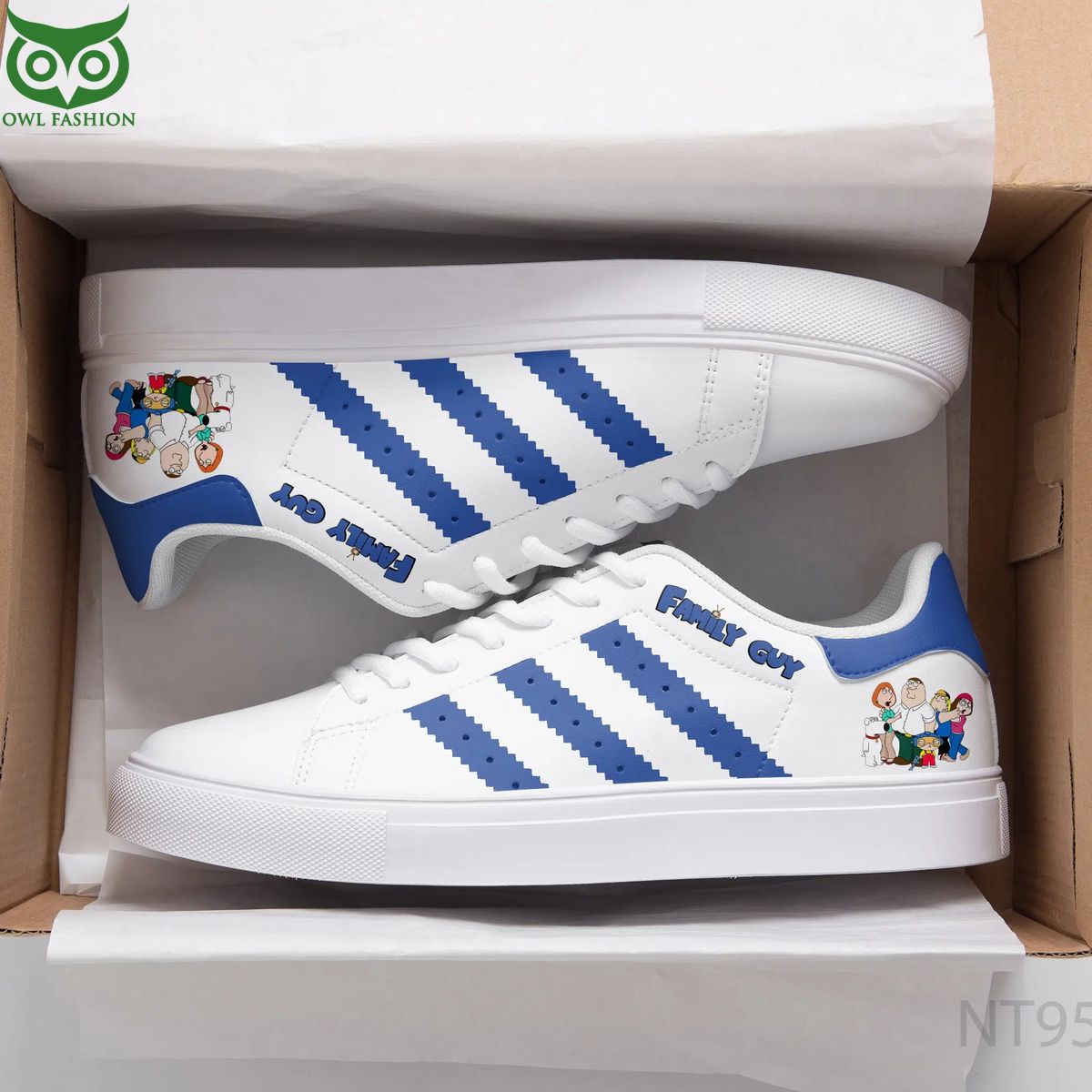 Trending Family Guy Blue Stan Smith Skate Shoes - Adult & Kids T-Shirts, Sweatshirts & Hoodies apparel design preview 1