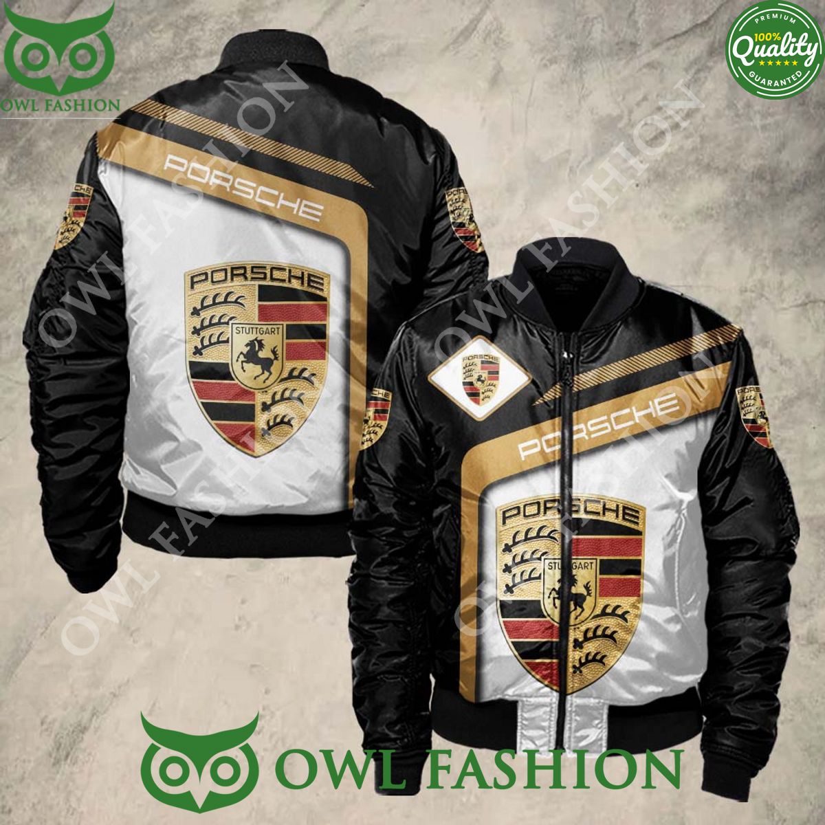 Trending Luxury Porsche Car Sport Bomber Jacket - Adult & Kids T-Shirts, Sweatshirts & Hoodies apparel design preview 1