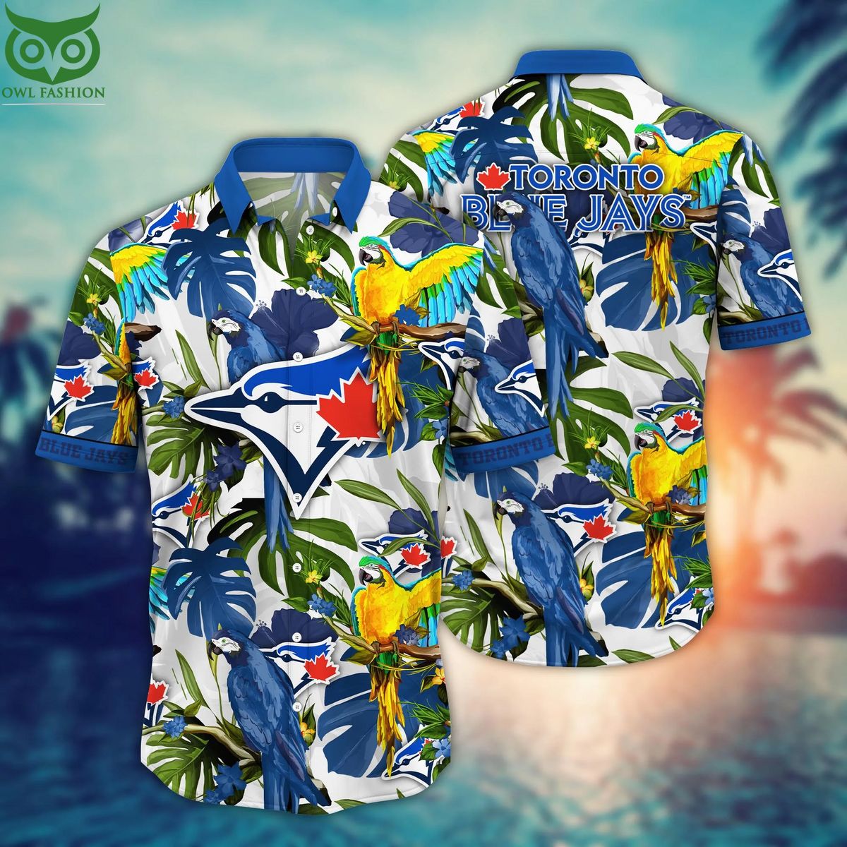 Trending MLB Toronto Blue Jays Flower Hawaiian - Adult & Kids T-Shirts, Sweatshirts & Hoodies apparel design preview 1