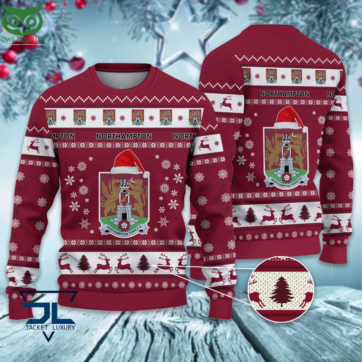 Trending Northampton Town F.C EPL League Cup New Ugly - Adult & Kids T-Shirts, Sweatshirts & Hoodies apparel design preview 1