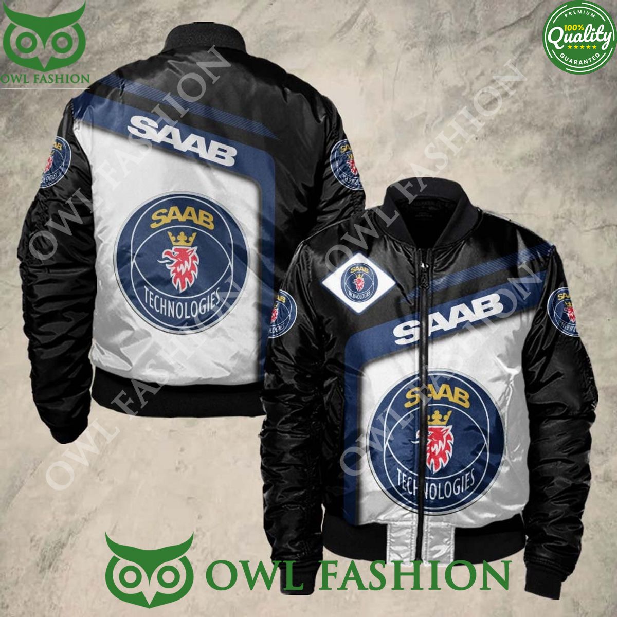 Trending Saab Automobile Car Sport Bomber Jacket - Adult & Kids T-Shirts, Sweatshirts & Hoodies apparel design preview 1