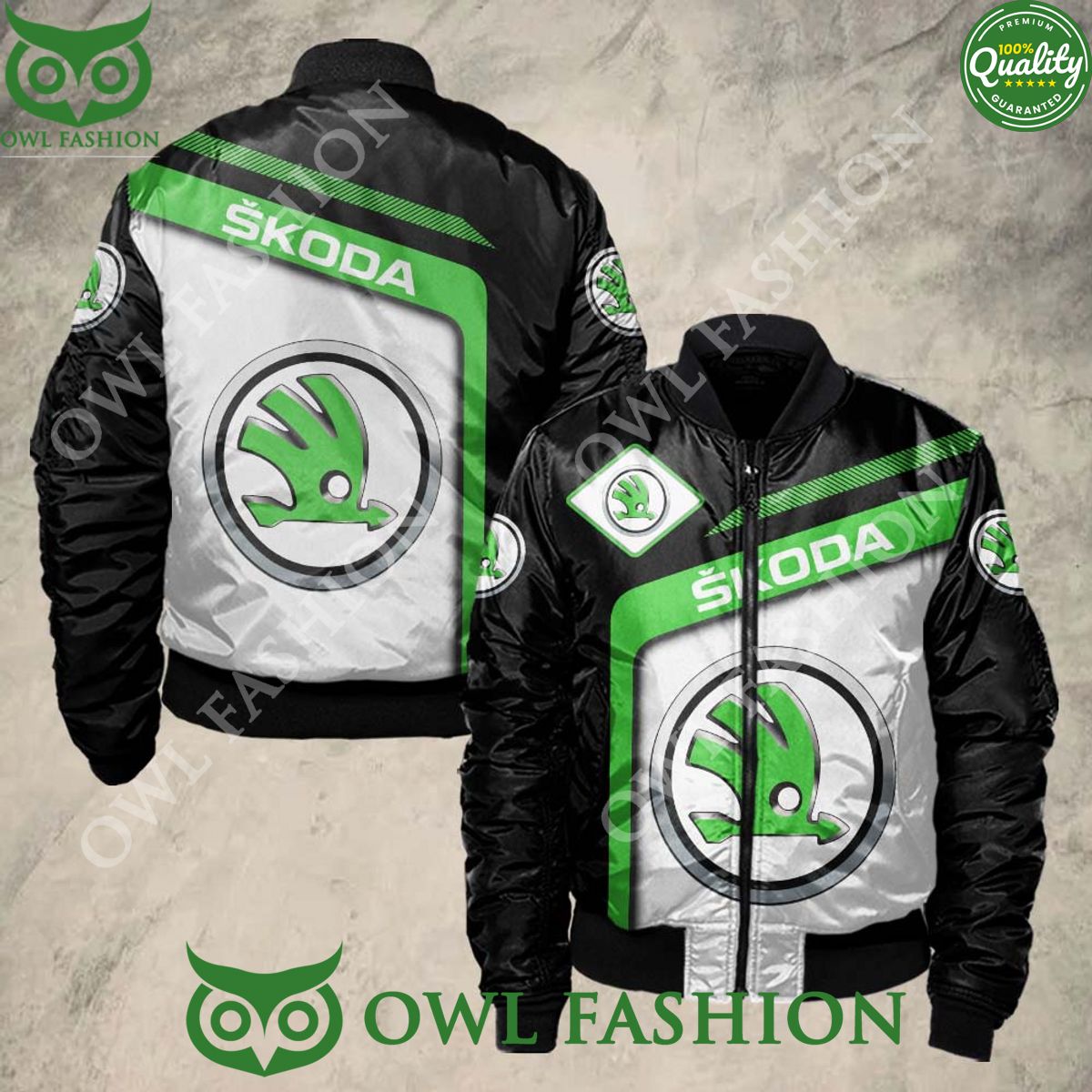 Trending Skoda Auto Brand Bomber Jacket Printed - Adult & Kids T-Shirts, Sweatshirts & Hoodies apparel design preview 1