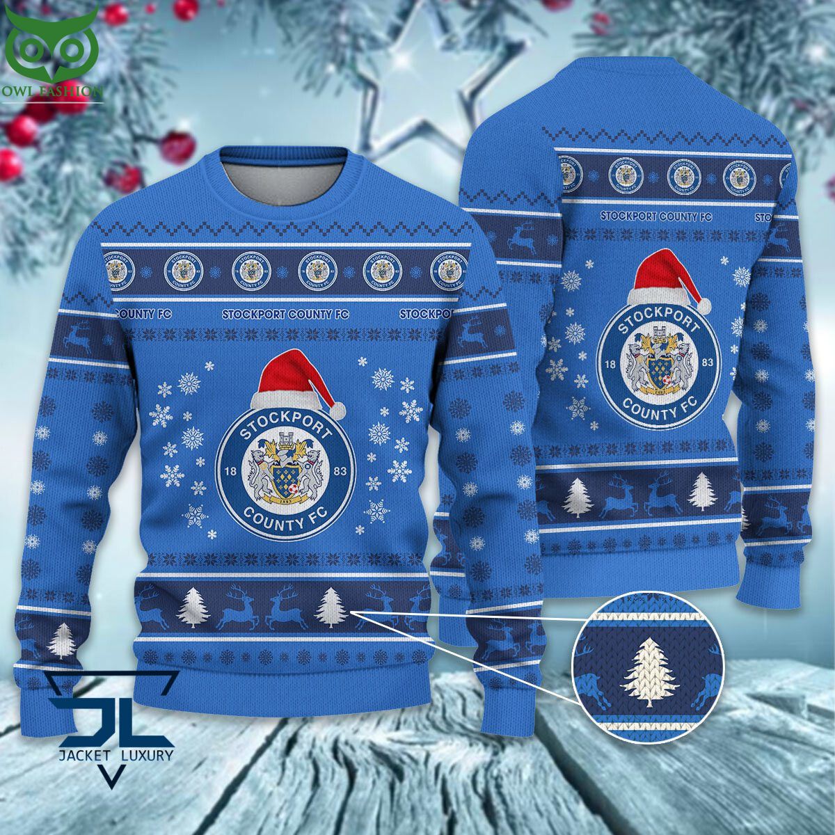 Trending Stockport County F.C EPL League Cup New Ugly - Adult & Kids T-Shirts, Sweatshirts & Hoodies apparel design preview 1