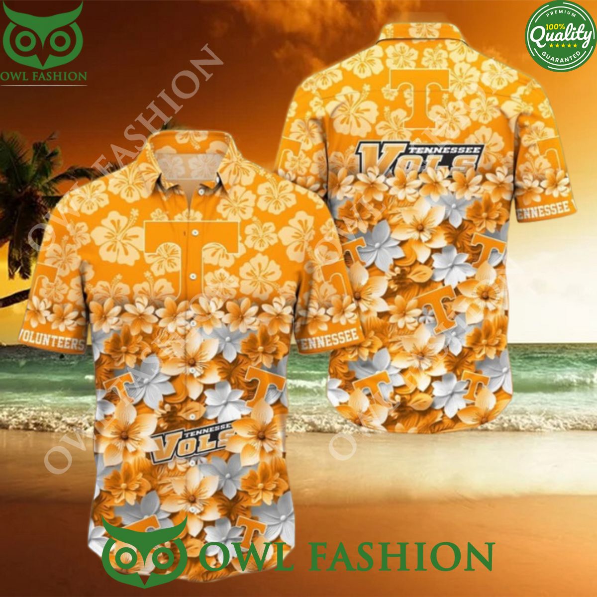 Trending Summer Tennessee Volunteers NCAA2 Flower - Adult & Kids T-Shirts, Sweatshirts & Hoodies apparel design preview 1