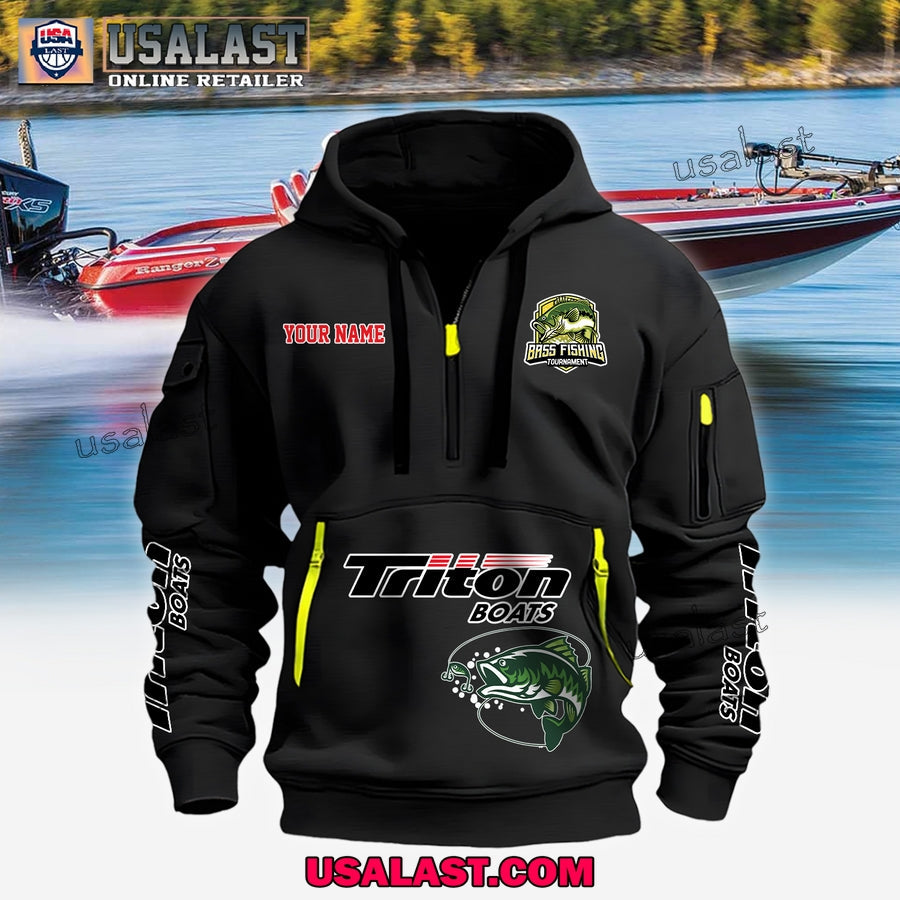 Triton Boats Fishing Custom Name Heavy - Adult & Kids T-Shirts, Sweatshirts & Hoodies apparel design preview 1