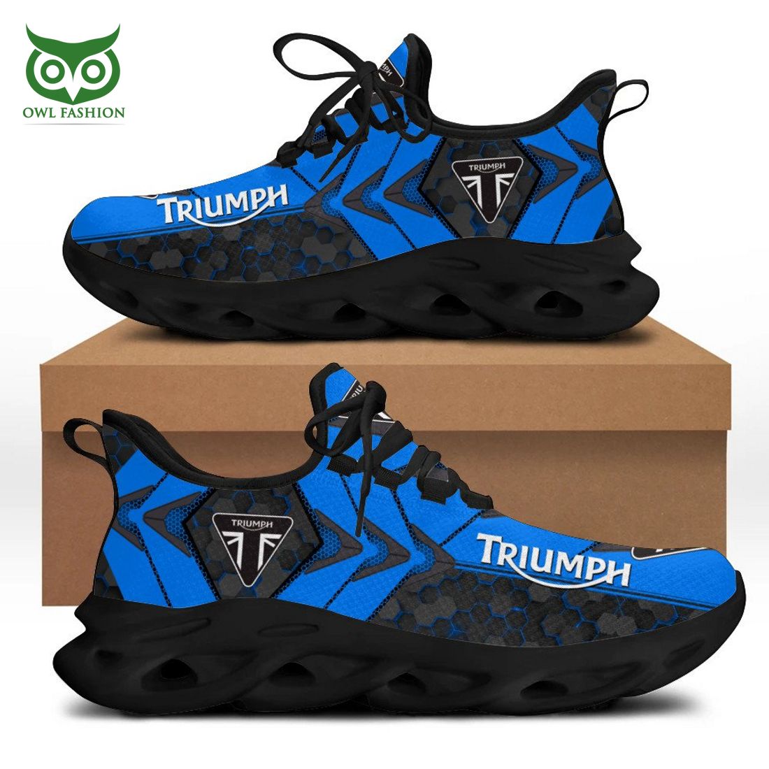 Triumph Blue Arrow Black Max Soul Sneakers - Adult & Kids T-Shirts, Sweatshirts & Hoodies apparel design preview 1