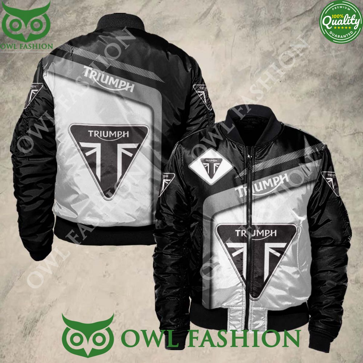 Triumph Motorcycles Sport 3D Bomber Jacket - Adult & Kids T-Shirts, Sweatshirts & Hoodies apparel design preview 1
