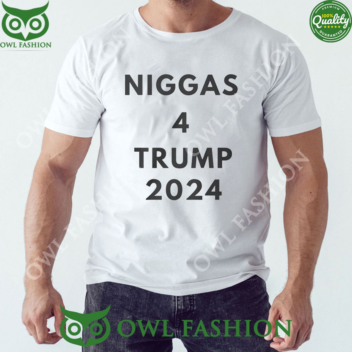 Trump 2024 Niggas 4 Ladies - Adult & Kids T-Shirts, Sweatshirts & Hoodies apparel design preview 1