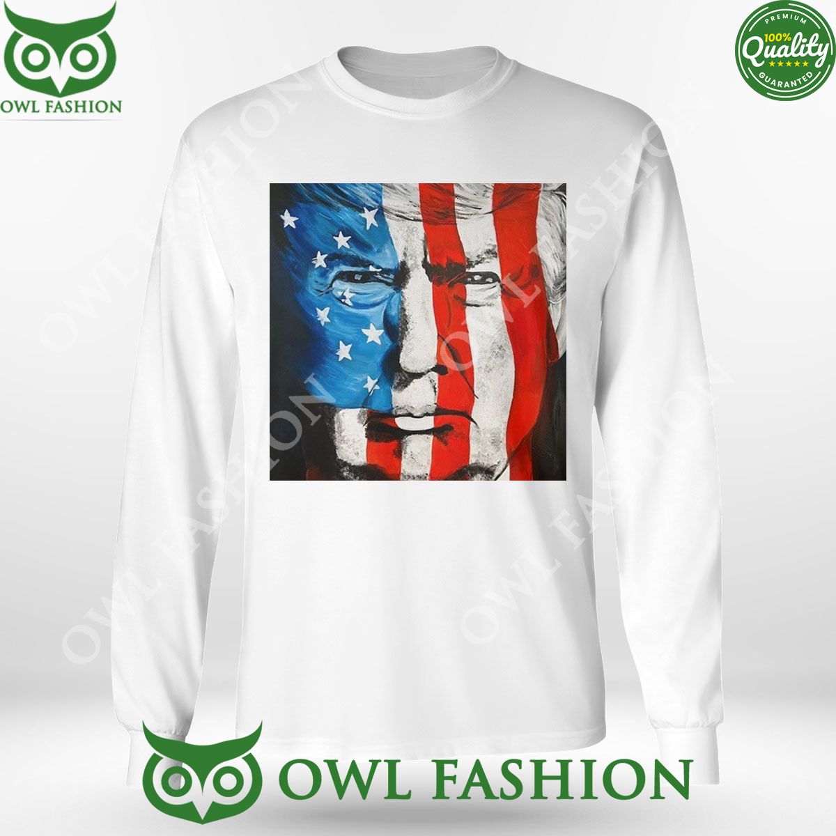 Trump To Save America Flag 2024 - Adult & Kids T-Shirts, Sweatshirts & Hoodies apparel design preview 1