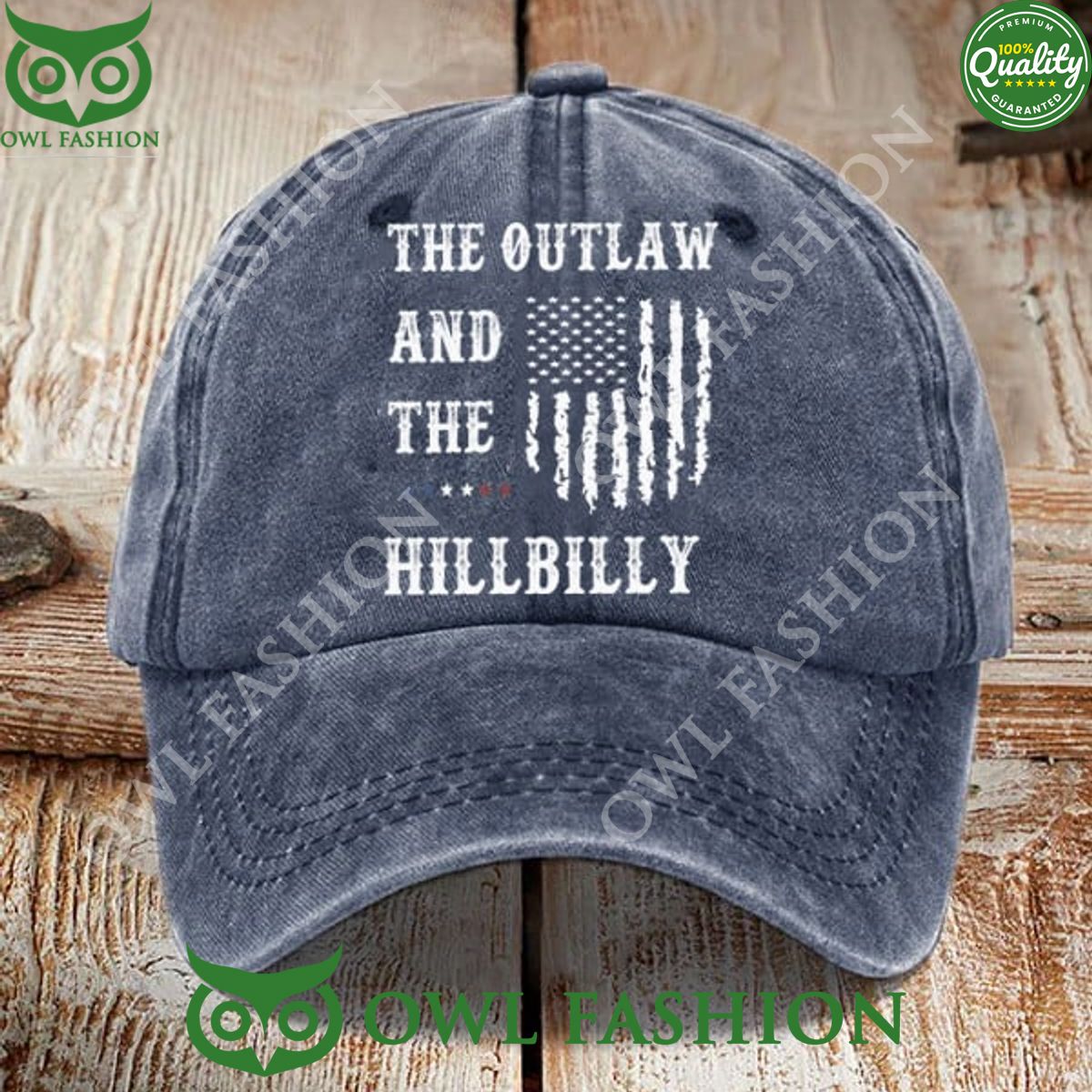 The outlaw and Hillbilly classic cap - Adult & Kids T-Shirts, Sweatshirts & Hoodies apparel design preview 1