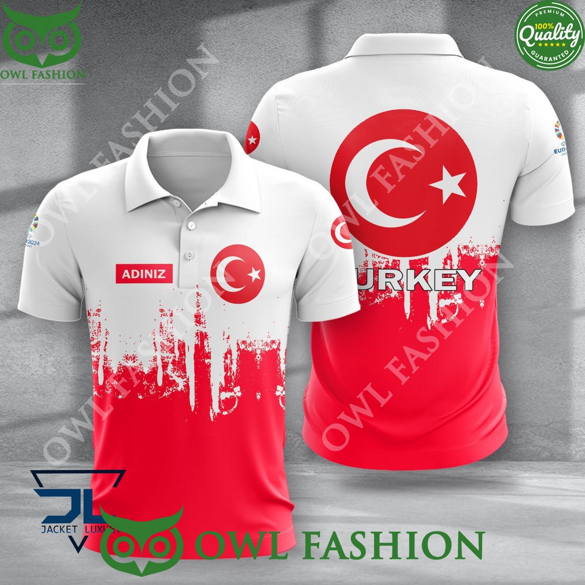 Turkiye Trending Euro 2024 National Team Custom Name - Adult & Kids T-Shirts, Sweatshirts & Hoodies apparel design preview 1