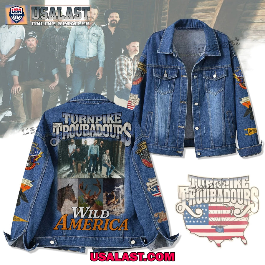 Turnpike Troubadours Wild America 2025 Tour Denim - Adult & Kids T-Shirts, Sweatshirts & Hoodies apparel design preview 1