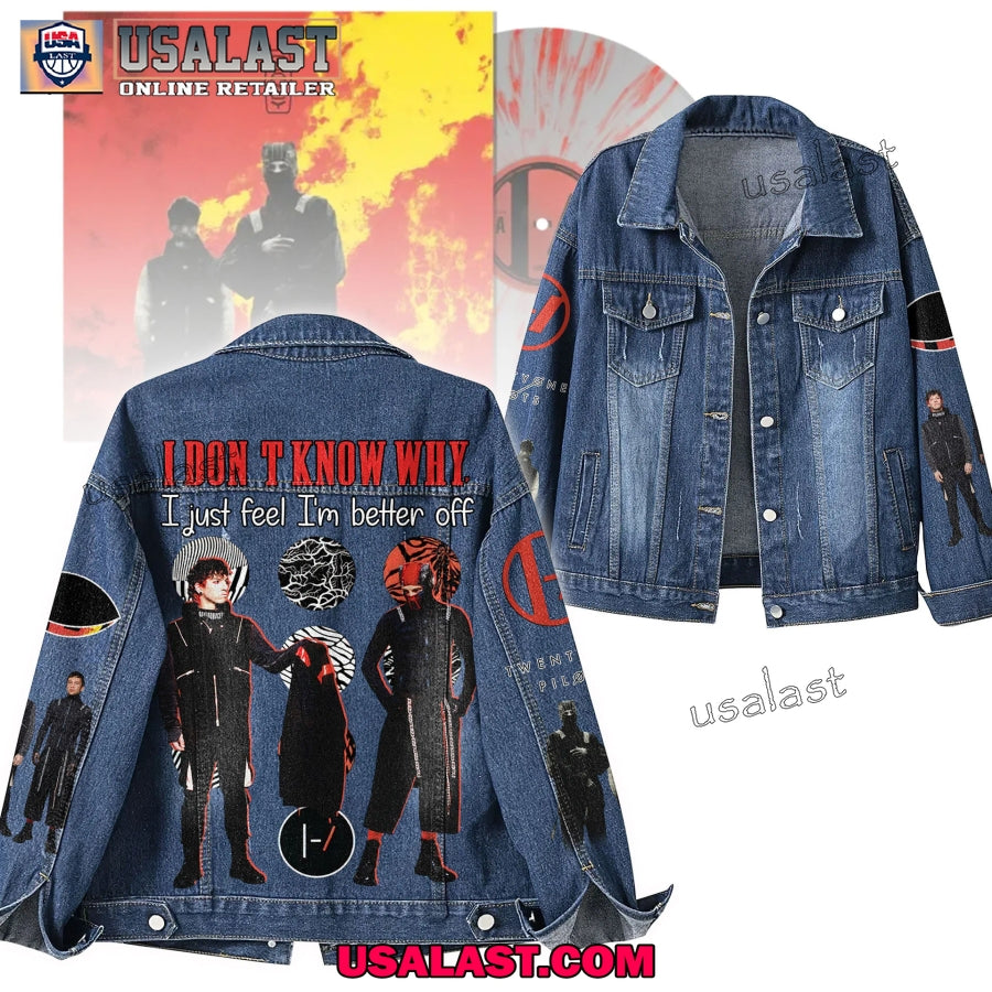 Twenty One Pilots Custom Denim Jacket - Adult & Kids T-Shirts, Sweatshirts & Hoodies apparel design preview 1