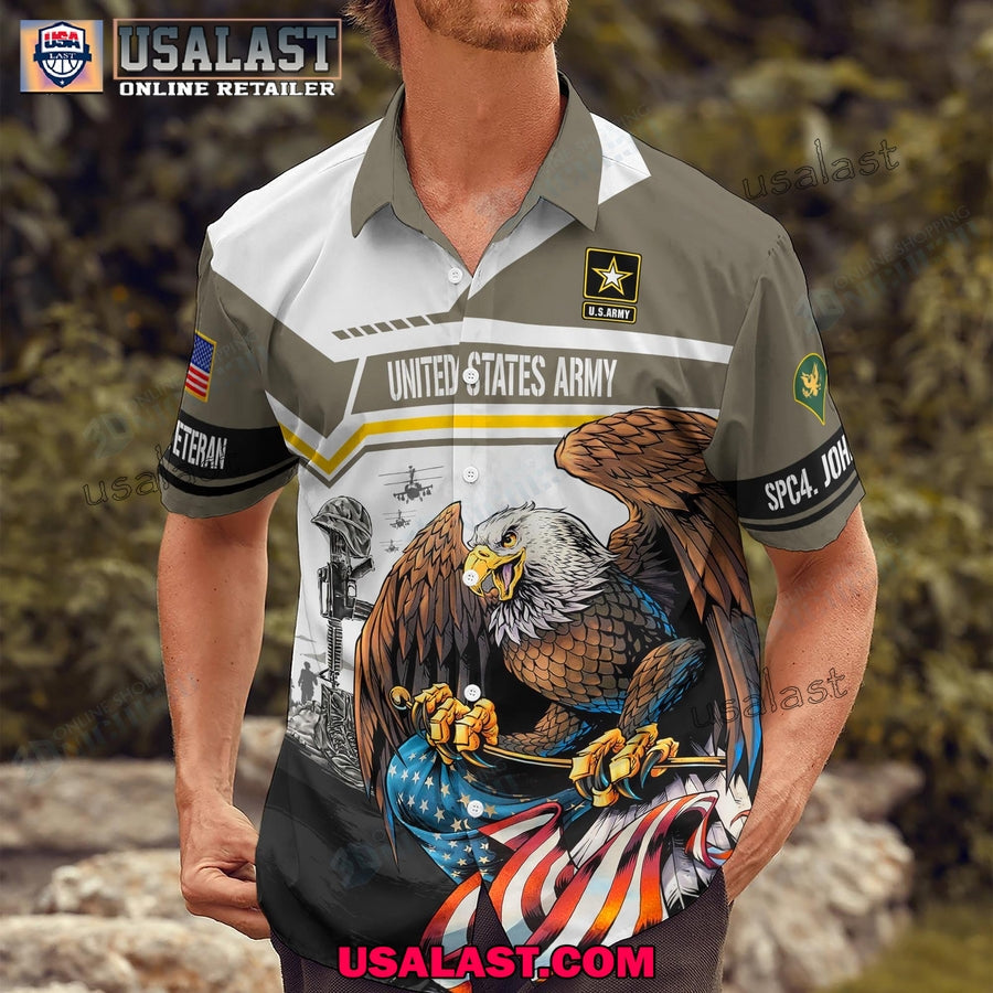 U.S. Army Veterans Hawaiian Polo And - Adult & Kids T-Shirts, Sweatshirts & Hoodies apparel design preview 1