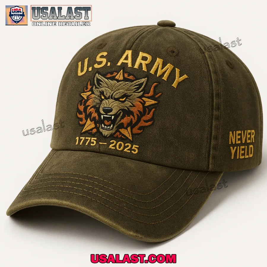 U.S Army Wolf 250th Anniversary Classic Cap - Adult & Kids T-Shirts, Sweatshirts & Hoodies apparel design preview 1