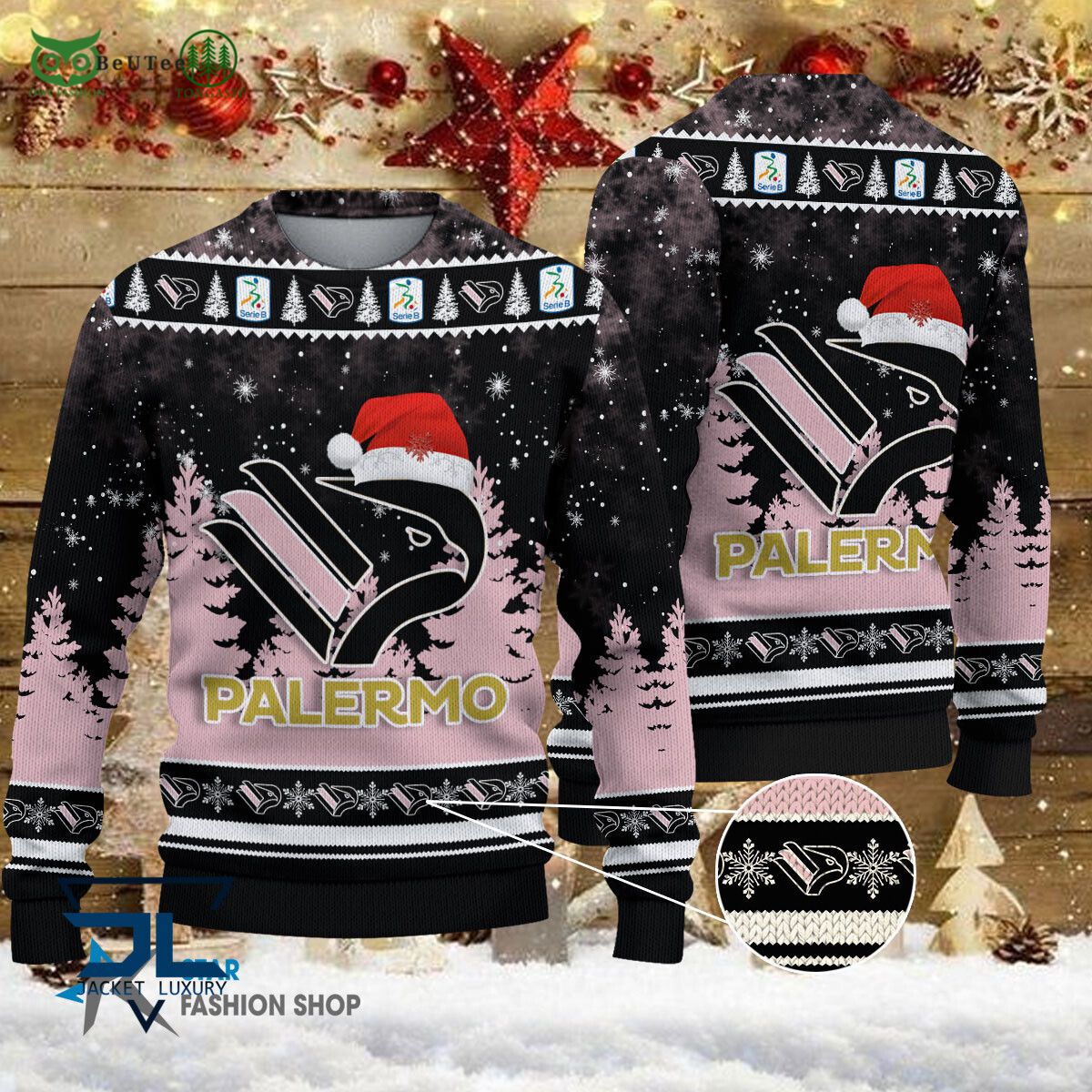 U.S. Città di Palermo Lega Serie A Champion Ugly - Adult & Kids T-Shirts, Sweatshirts & Hoodies apparel design preview 1