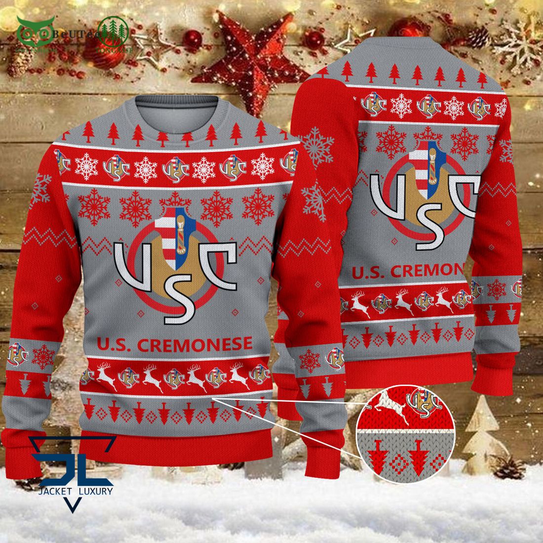 U.S. Cremonese Team Football Lega Serie A Ugly - Adult & Kids T-Shirts, Sweatshirts & Hoodies apparel design preview 1