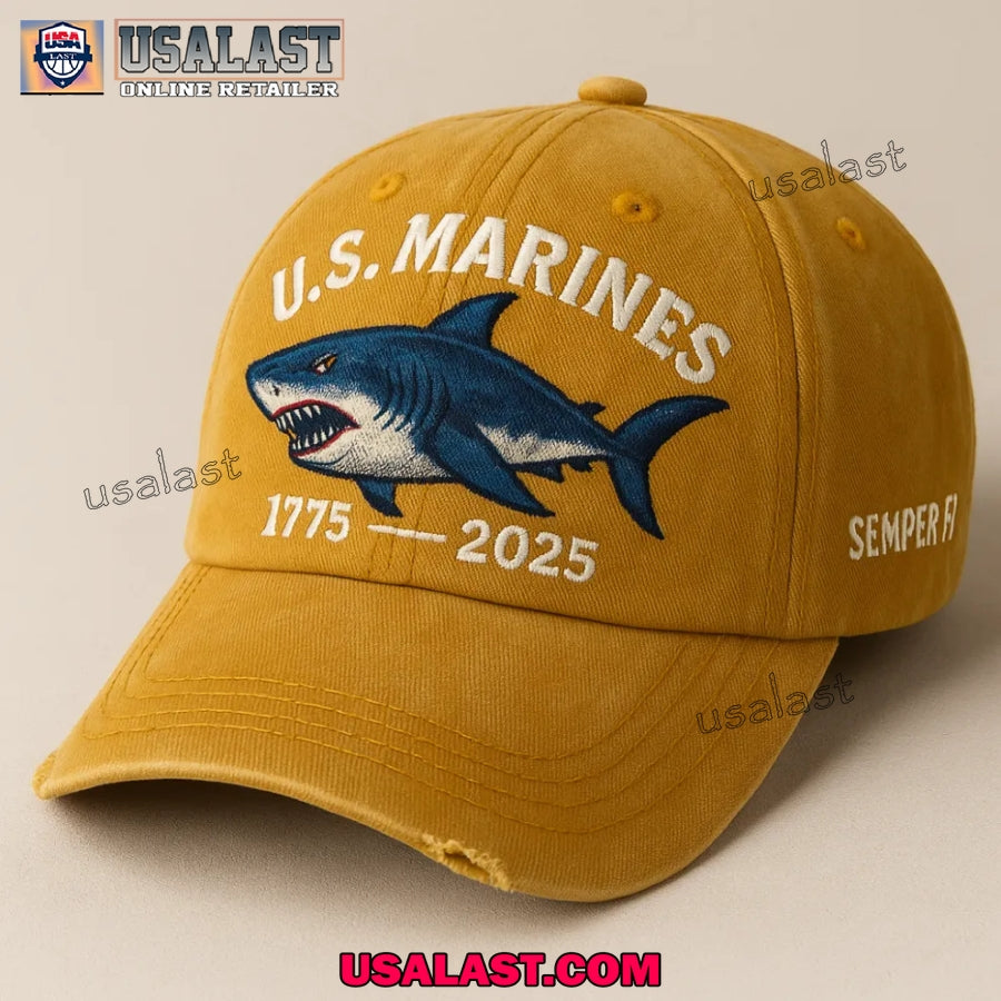 U.S Marine Shark Semper Fi 1775-2025 Classic Cap - Adult & Kids T-Shirts, Sweatshirts & Hoodies apparel design preview 1
