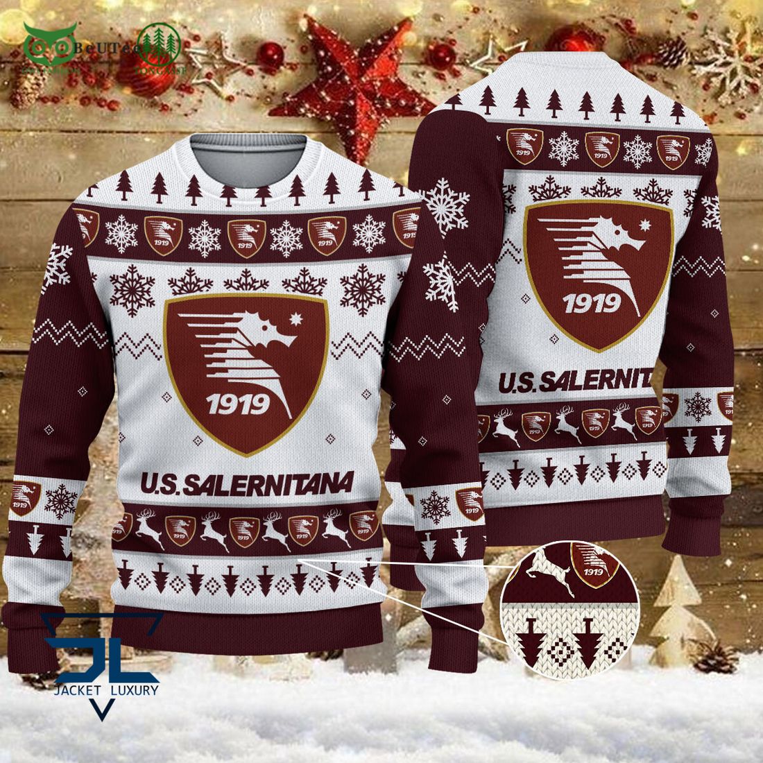 U.S. Salernitana 1919 Lega Serie A Champion Ugly - Adult & Kids T-Shirts, Sweatshirts & Hoodies apparel design preview 1