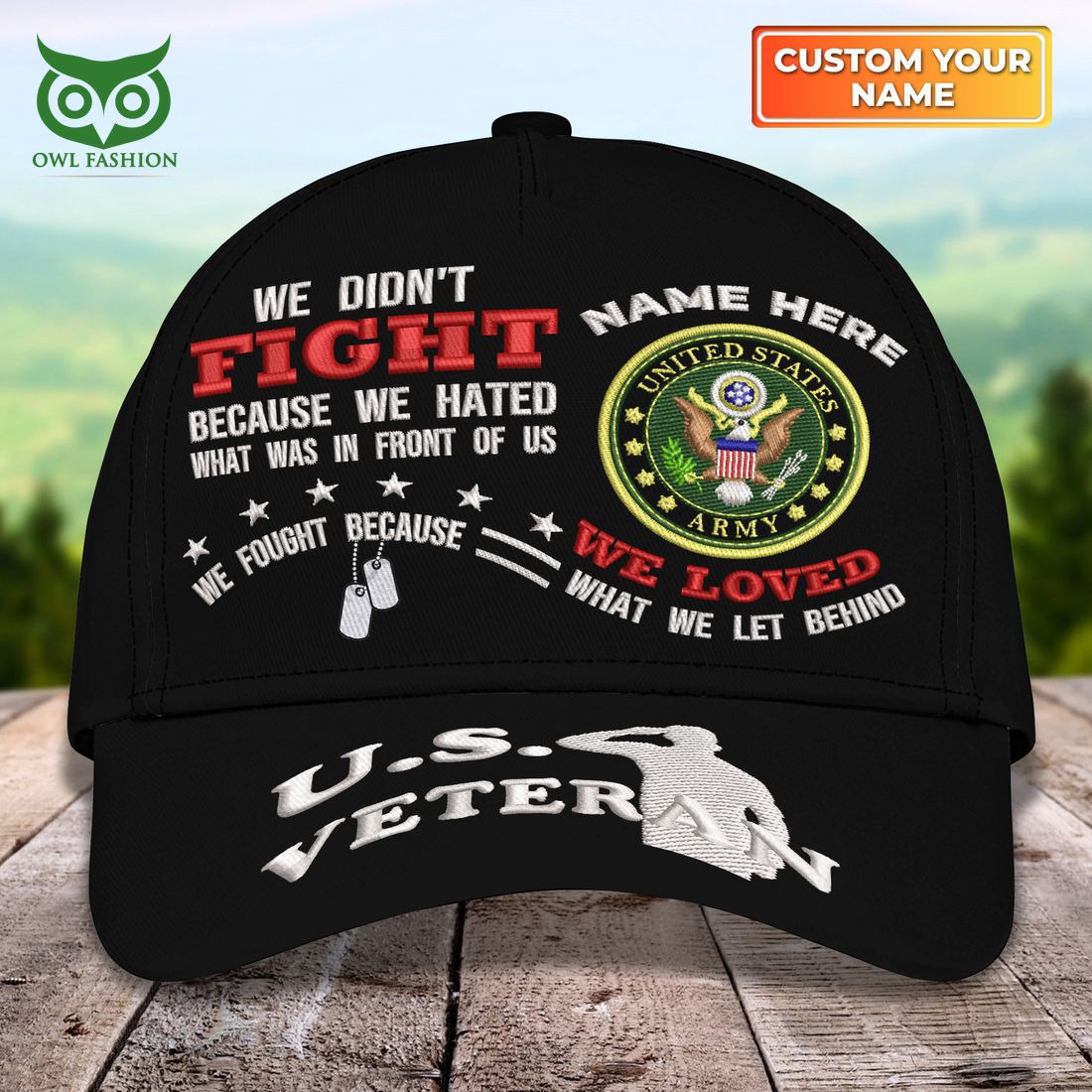 U.S Veterans Memorial Day Custom Classic Cap - Adult & Kids T-Shirts, Sweatshirts & Hoodies apparel design preview 1