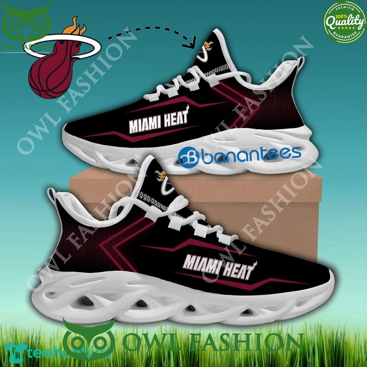 Miami Heat NBA Chunky Sneaker Iconography Max Soul - Adult & Kids T-Shirts, Sweatshirts & Hoodies apparel design preview 1
