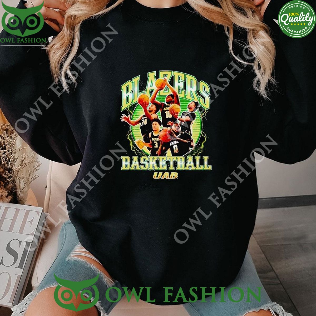 Uab Blazers 2023 2024 Ncaa Women's Basketball Post - Adult & Kids T-Shirts, Sweatshirts & Hoodies apparel design preview 1