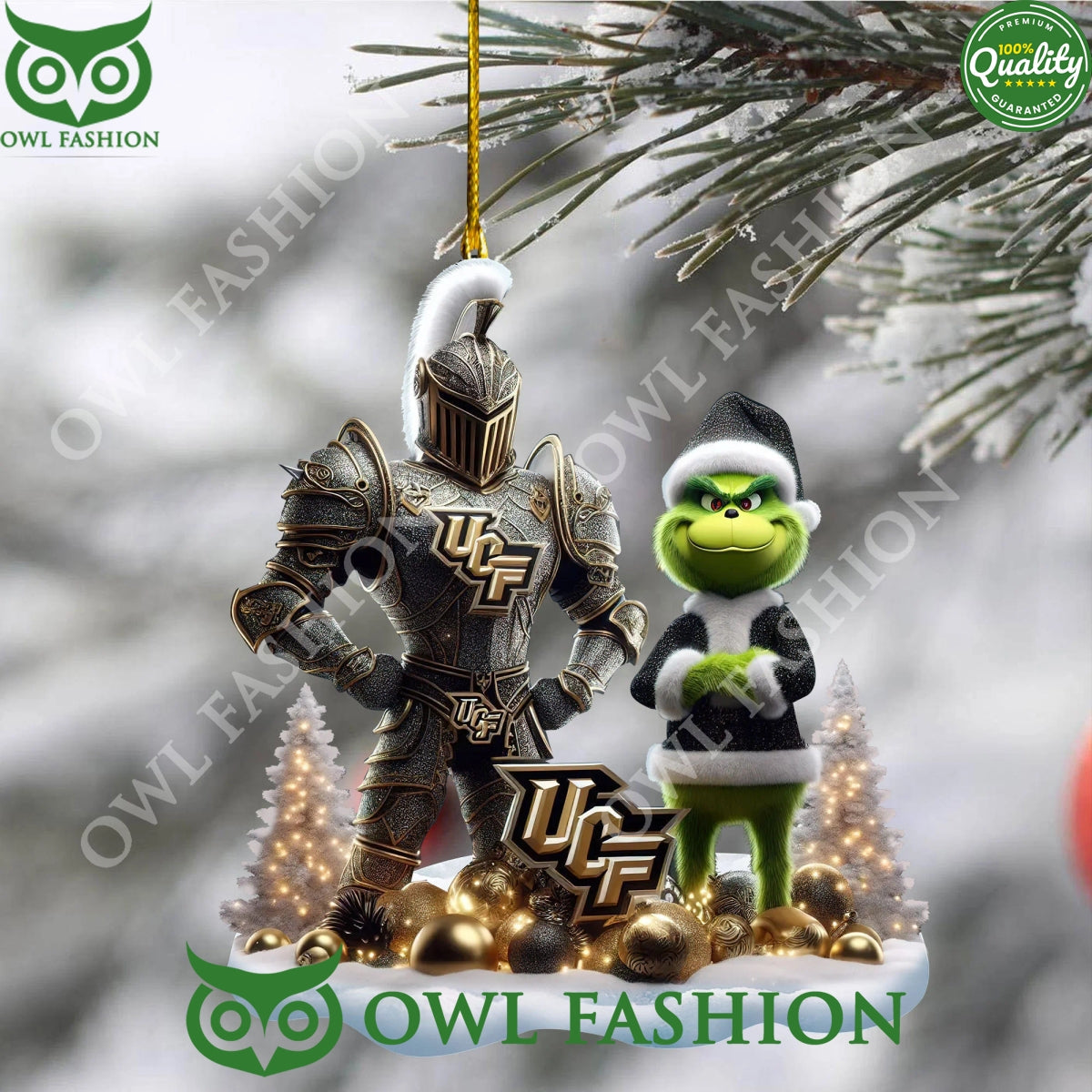 UCF Knights football Grinch Xmas NCAA plastic - Adult & Kids T-Shirts, Sweatshirts & Hoodies apparel design preview 1
