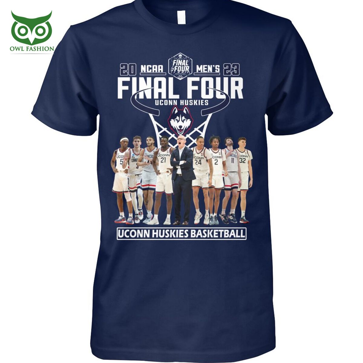 Uconn Huskies Basketball Final Four NCAA 2D - Adult & Kids T-Shirts, Sweatshirts & Hoodies apparel design preview 1