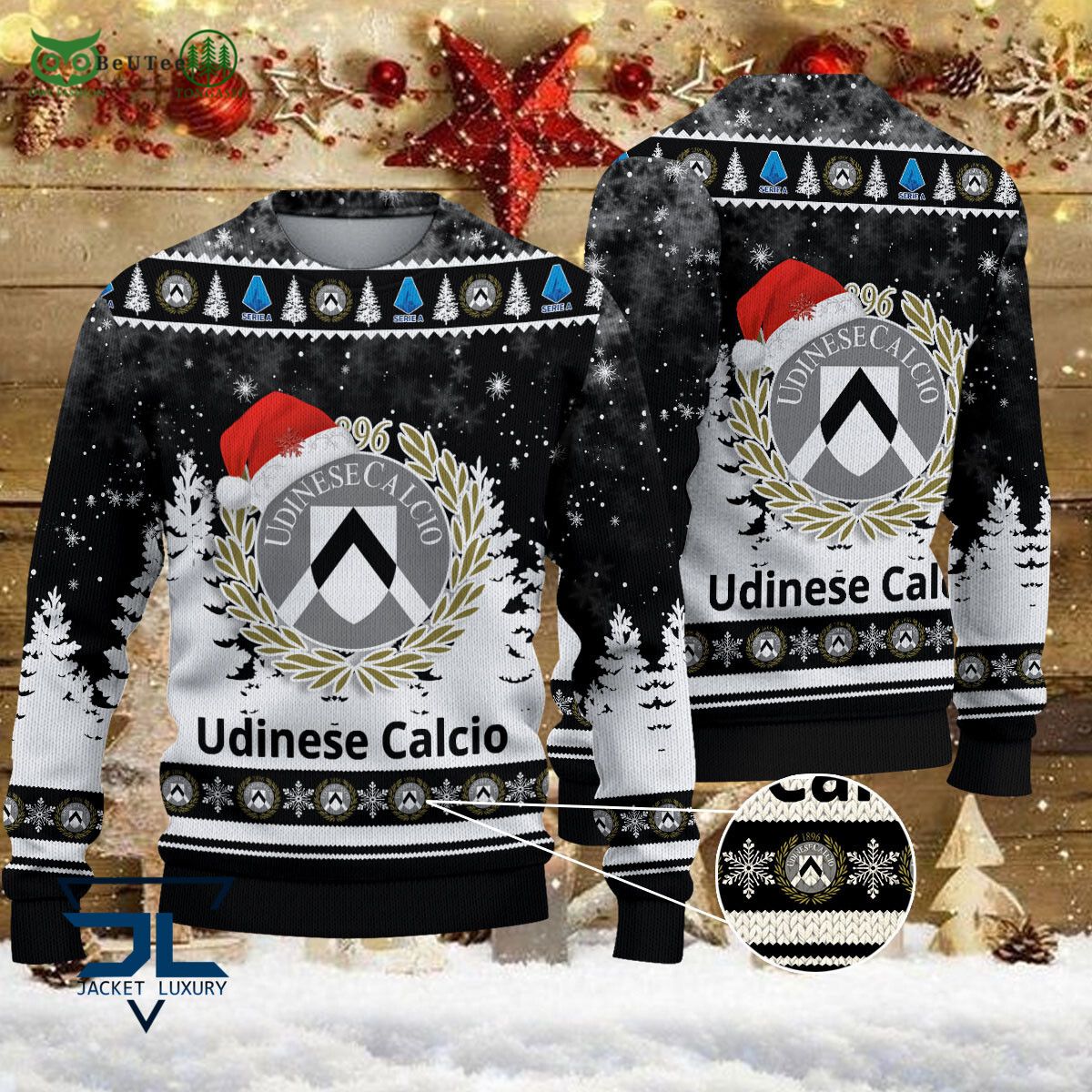 Udinese Calcio 1896 Lega Serie A Champion Ugly - Adult & Kids T-Shirts, Sweatshirts & Hoodies apparel design preview 1