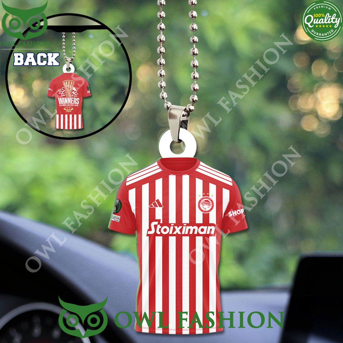 UEFA Champion Team Olympiakos F.C. Acrylic Car - Adult & Kids T-Shirts, Sweatshirts & Hoodies apparel design preview 1