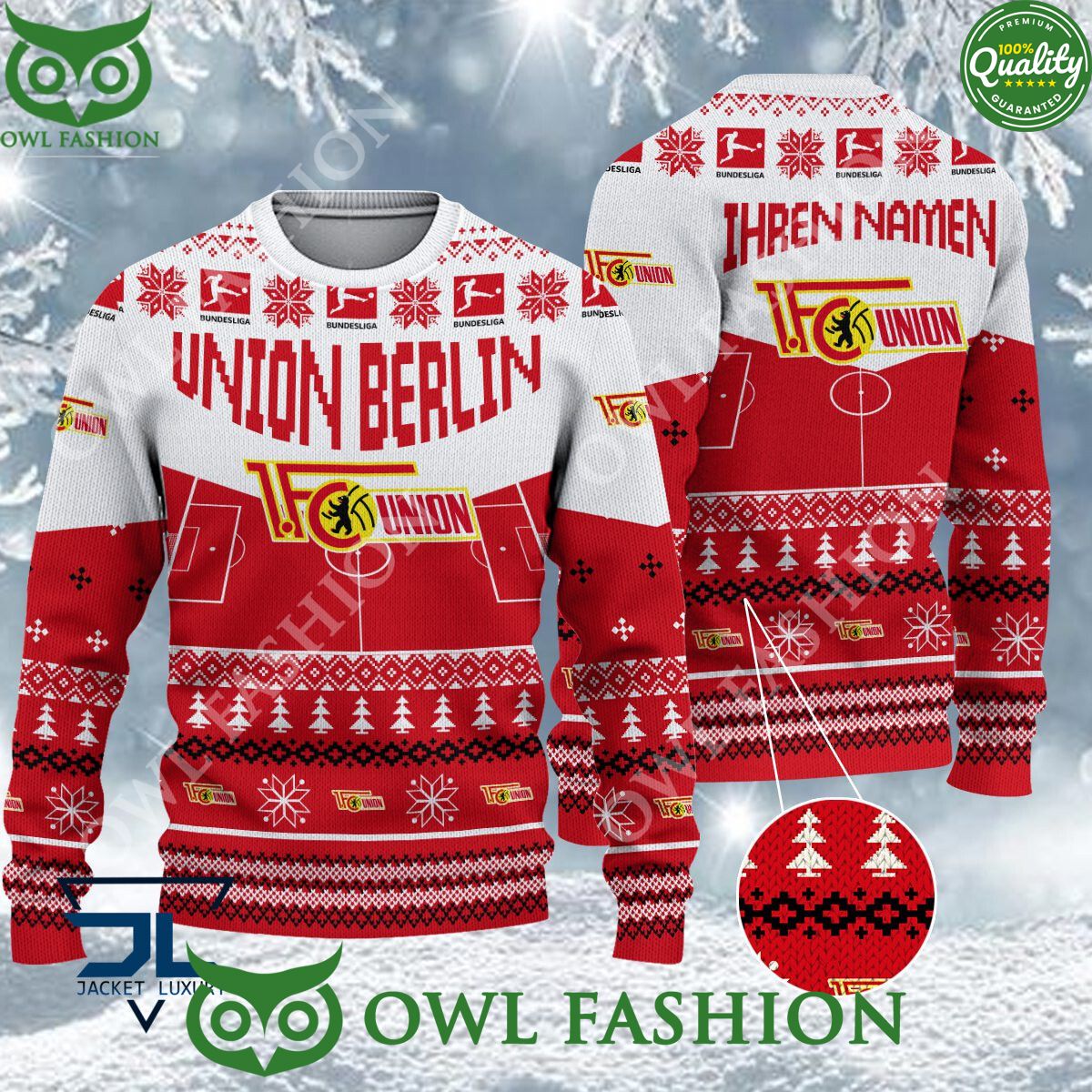 Union Berlin Limited For Bundesliga Fans Ugly Sweater - Adult & Kids T-Shirts, Sweatshirts & Hoodies apparel design preview 1