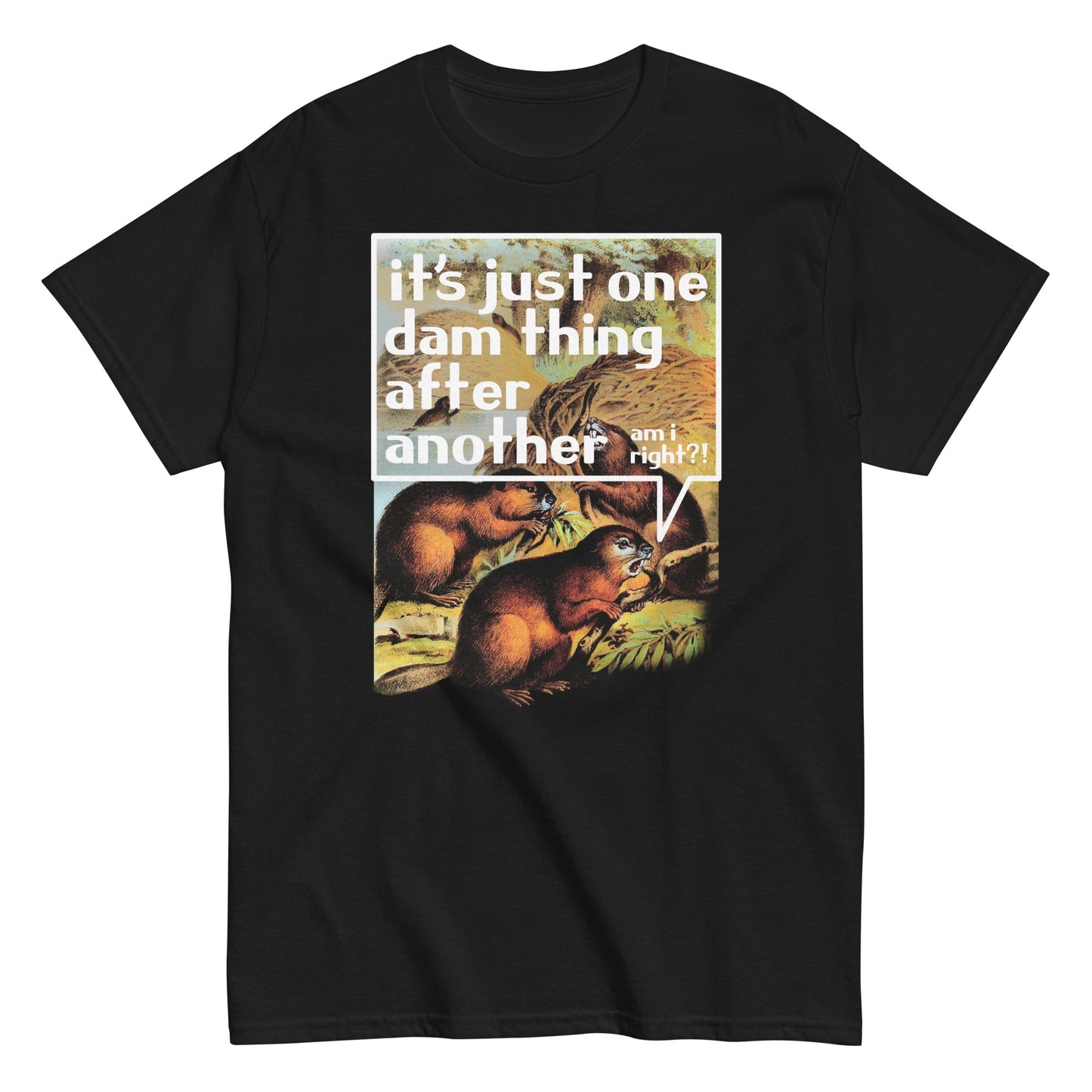 It's Just One Dam Thing After Another Men's Classic - Adult & Kids T-Shirts, Sweatshirts & Hoodies apparel design preview 1