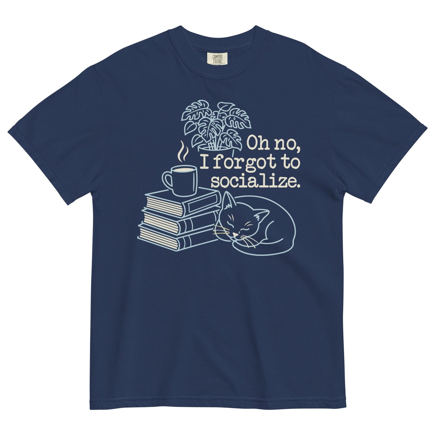 Oh No, I Forgot To Socialize Men's Relaxed Fit - Adult & Kids T-Shirts, Sweatshirts & Hoodies apparel design preview 1