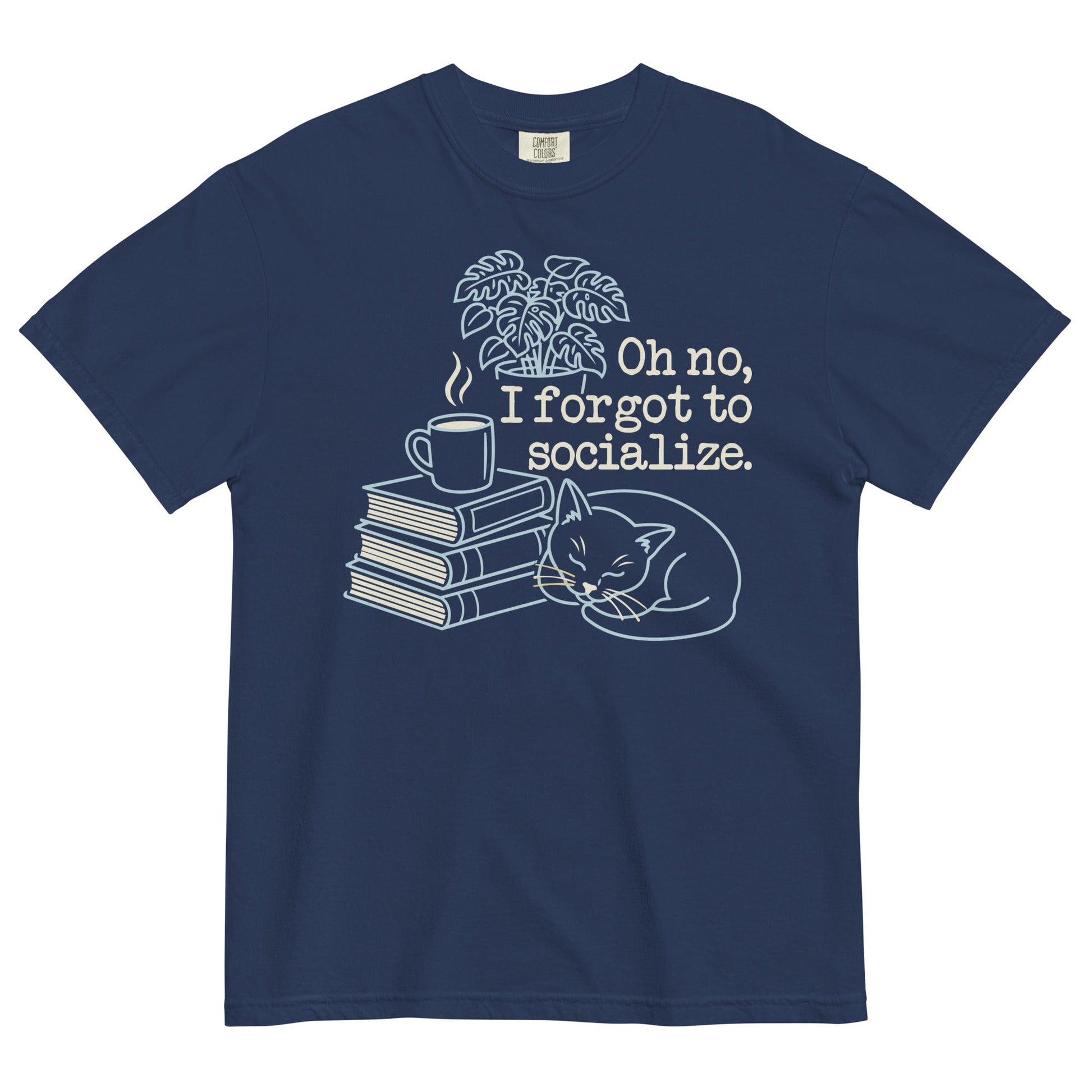 Oh No, I Forgot To Socialize Men's Relaxed Fit - Adult & Kids T-Shirts, Sweatshirts & Hoodies apparel design preview 1