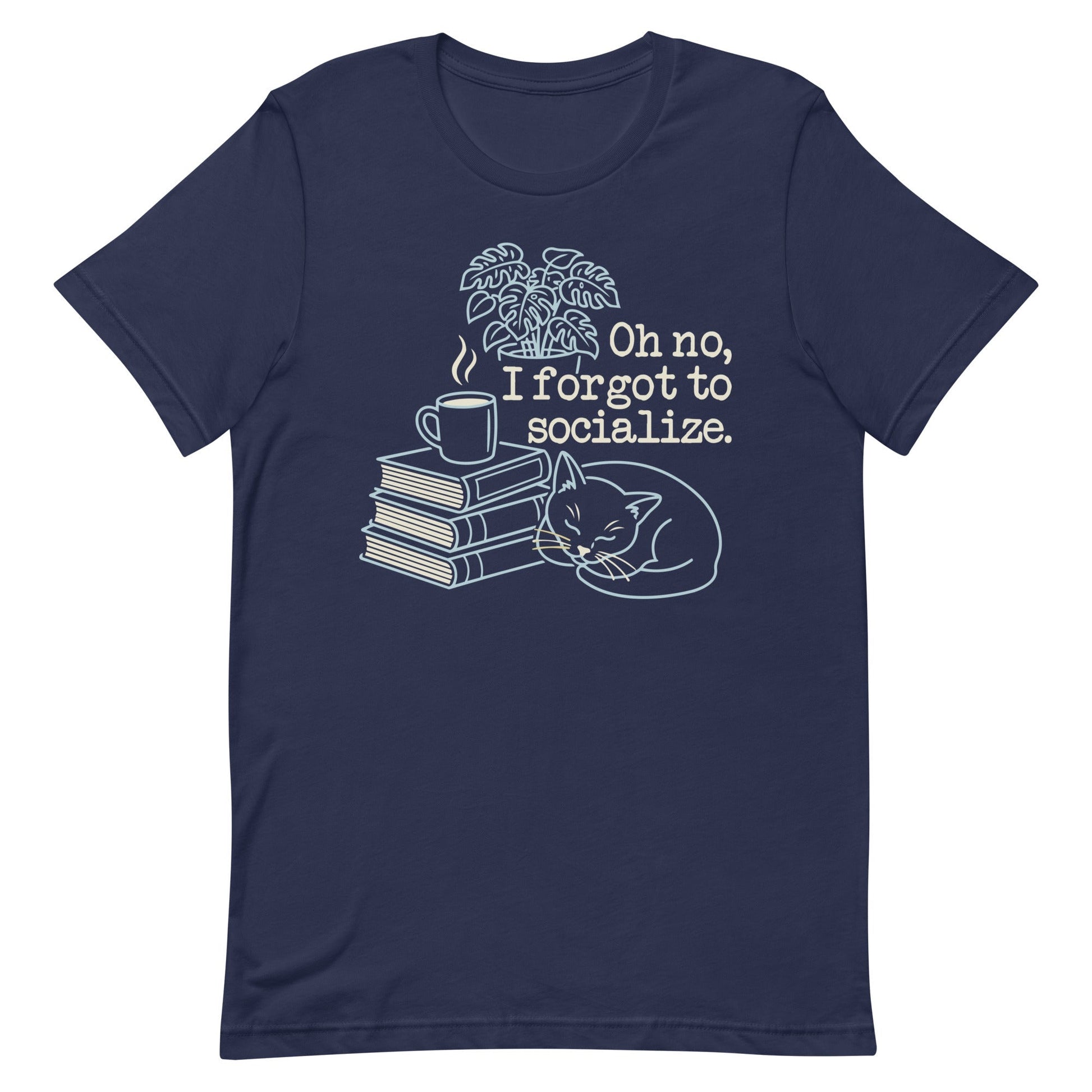 Oh No, I Forgot To Socialize Men's Signature - Adult & Kids T-Shirts, Sweatshirts & Hoodies apparel design preview 1