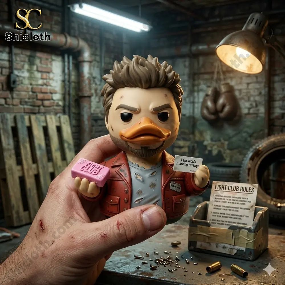 Fight Club 27th Anniversary Collectible Duck - Adult & Kids T-Shirts, Sweatshirts & Hoodies apparel design preview 1