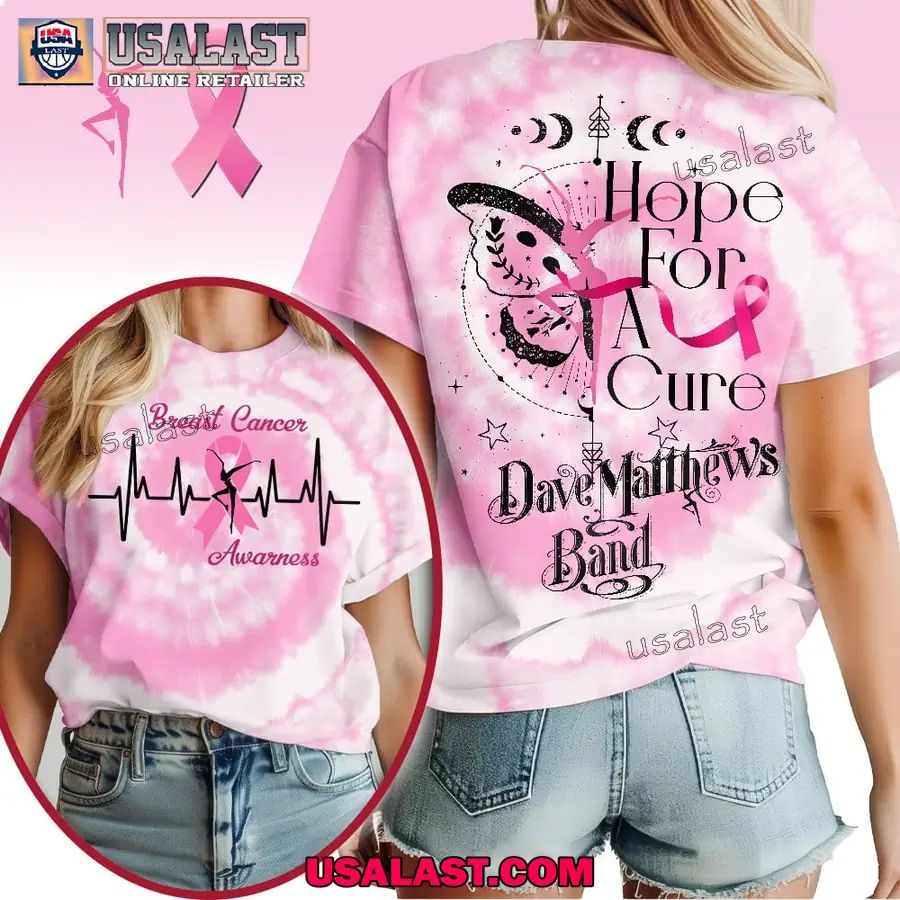 Dave Matthews Band Breast Cancer Awareness 3D - Adult & Kids T-Shirts, Sweatshirts & Hoodies apparel design preview 1
