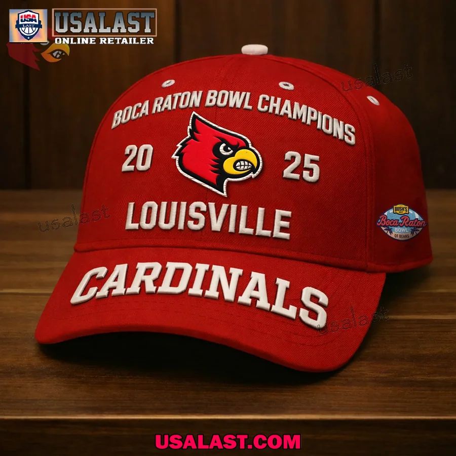 Louisville Cardinals 2025 Boca Raton Bowl Champions - Adult & Kids T-Shirts, Sweatshirts & Hoodies apparel design preview 1