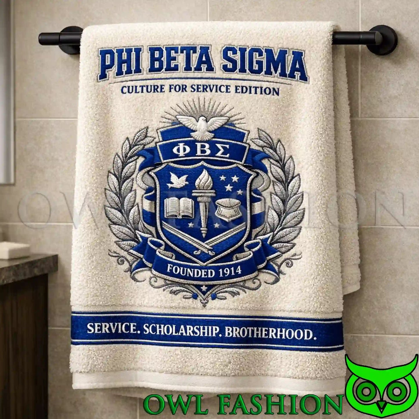 Phi Beta Sigma Premium Bath Towels - Adult & Kids T-Shirts, Sweatshirts & Hoodies apparel design preview 1
