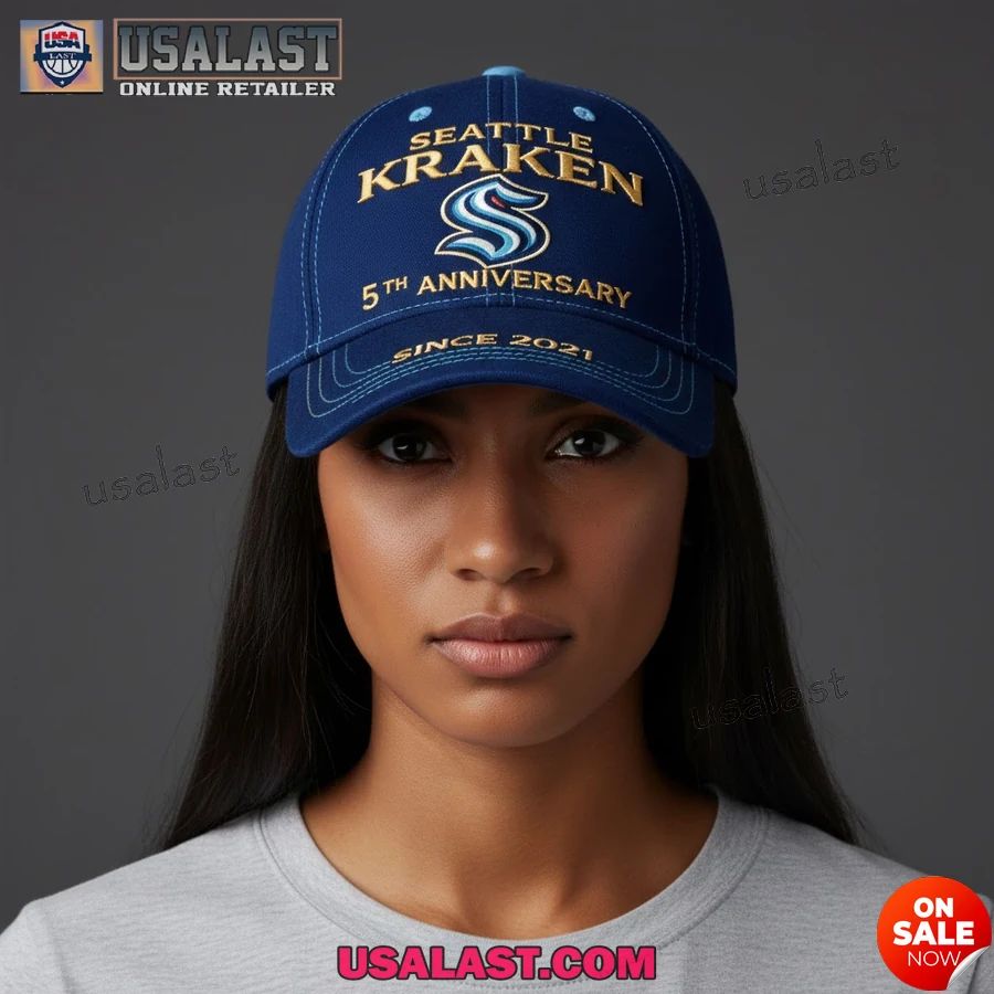 Seattle Kraken 5th Anniversary 2012-2026 Classic Cap - Adult & Kids T-Shirts, Sweatshirts & Hoodies apparel design preview 1